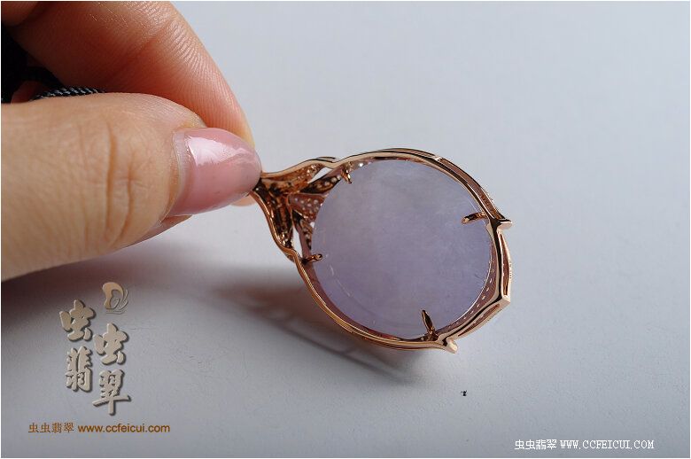 桃花面系列-菱花媚 ZC2-1 G18K玫瑰金伴钻镶